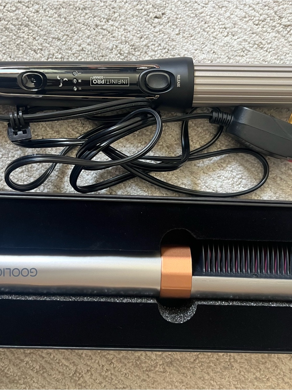 Cordless Hair Straightener/ InfinitiPRO by Conair Cool Air Styler